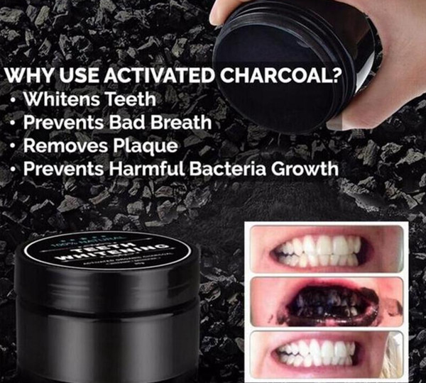 mascaNatural teeth Powder Bamboo dentifrice Oral Care Hygiene Cleaning activated organic charcoal coconut shell Food tooth Yellow Stain