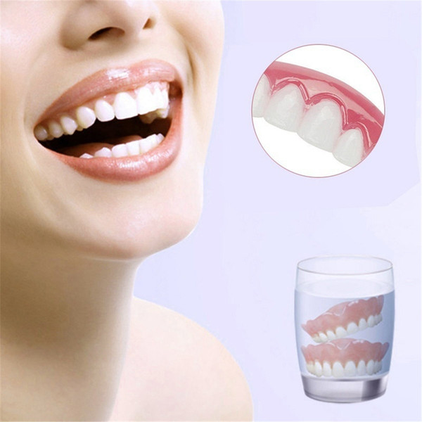 Perfect Smile Comfort Fit Flex False Dentures Teeth Top Cosmetic Dental False Teeth Upper Oral Hygiene Tools