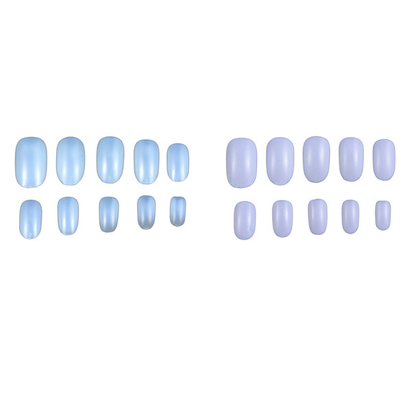 New Arrival Limit buy 600pcs Round Shaped Colorful Short False Nails Full Cover Nails Art Tips Fake Nail