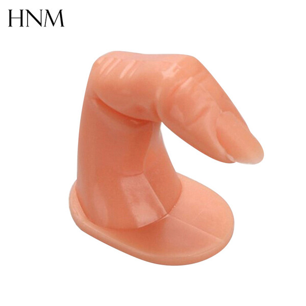 1PCNatural False Nails Practice Finger Model Nail Art Manicure Training Tool Nail Art Acrylic Display Tools