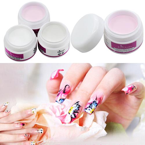 New Sparkle Clear Transparent Color Acrylic Crystal Powder Nail Tips DIY Beauty Tool