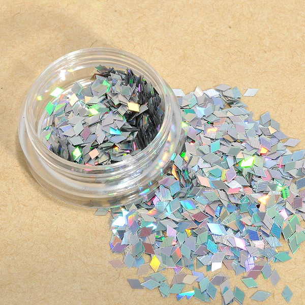 1pcs colorful New Rhombus Paillette Glitter Nails 3d Slice Powder Set DIY Design Nail Art Sequins Decoration Fashion Accessories