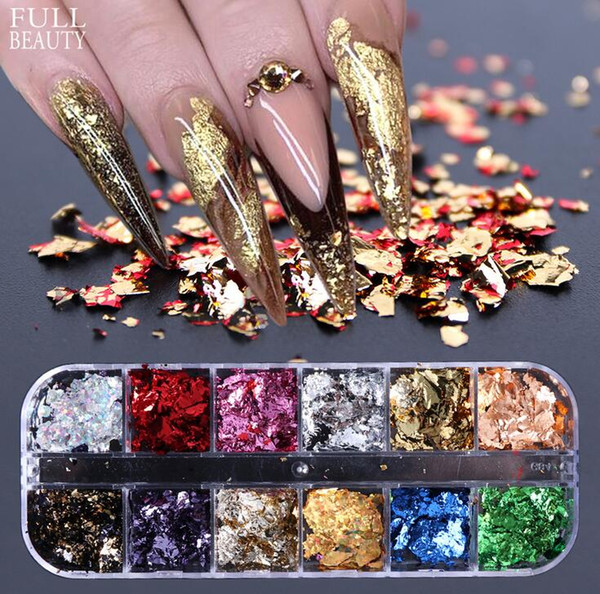HugMee Nail Glitter Glitter Sequins Popular Platinum Shredded Paper Jin Cong Nail Ornaments Nail Art Decoration DIY for Salon M0027