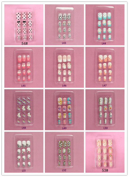 :Nail art piece of Japanese metal rivets fake nails patch set of 24 piece of gum nail