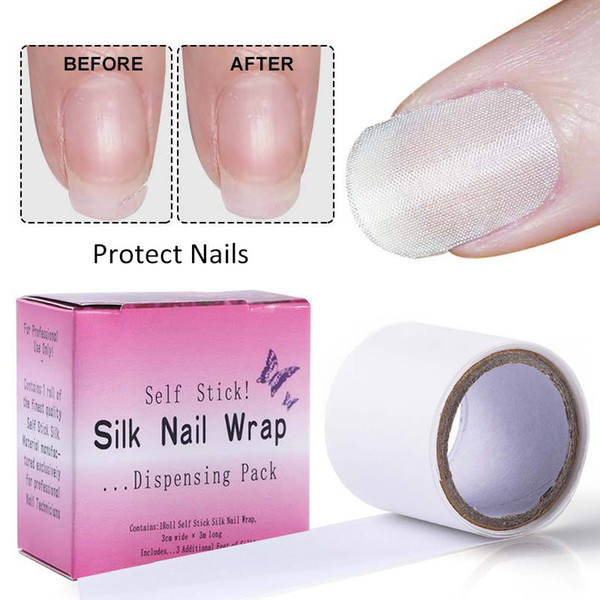 Fiberglass & Silk Nail Wrap Self Adhesive Nails Protector for UV Gel Acrylic Art Protective Manicure Stickers