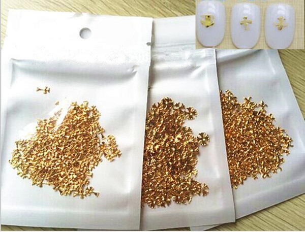 500pcs Retro-vintage designed gold 3D metal rivet Nail arts decorations crow heart moon flower nail alloy metal rivet cheap wholesale