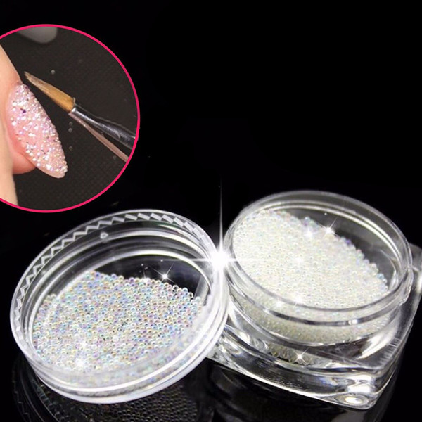 2017 New Nail Art Decoration Glitter Crystal Glass Caviar Beads Tiny 3D Micro Pixie Mermaid Nails Art Hot Nail Decorations