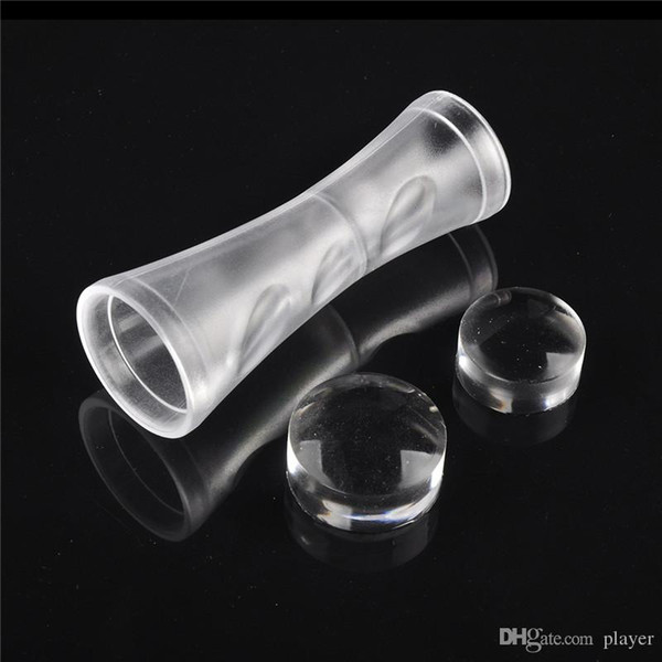 Double-end Nail Art Stamper Pure Clear Jelly Silicone Nail Art Stamper Scraper 2.4cm 2.8cm Nail Stamp Stamping Tool