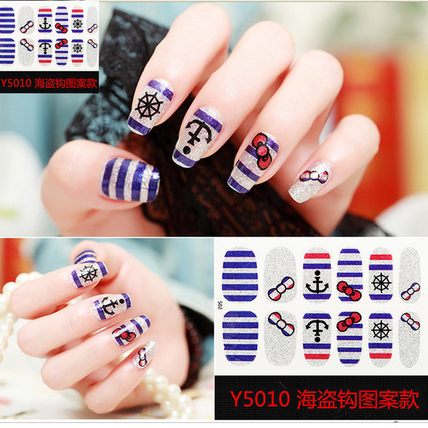 Y5010 Nail Art Sticker Nails DIY silverNails Art Sticker Colorful Nail Sticker manicure stickerNail Tips Decoration DIY Decorations Fashion