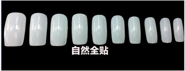 500 natural french nail art tips half cover Dropshipping