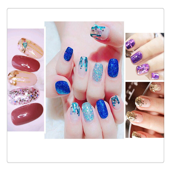 Nail Art Powder DIY Nail Glitter Make Up Decoration body Glitter Shimmer For Party Fashionable Look 48 Color A SET