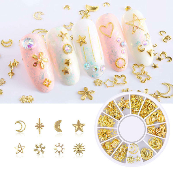 Nail Accessories Gold 3D Diamond Drill Rivet Art Jewelry Jewelry #765