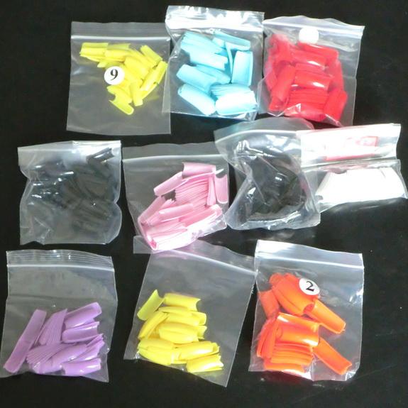 (500pcs/bag) 5bags Mixed Color NATURAL FRENCH FALSE NAIL TIPS Acrylic Nail French False Tips