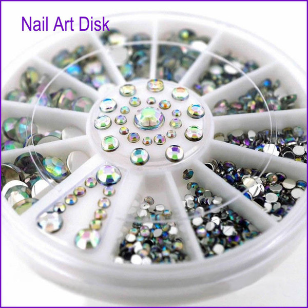 5 style black mermaid chameleon Nail Art Tips Crystal Glitter Rhinestones 3D Nail Art Decoration Nail Beauty Stones manicure new accessory