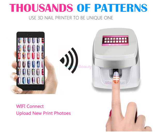Nails Digital Mobile Nail Art Printer w003 Portable Nail Painting Machine Smart Phone Control Wireless Wifi Nail Gel Polish