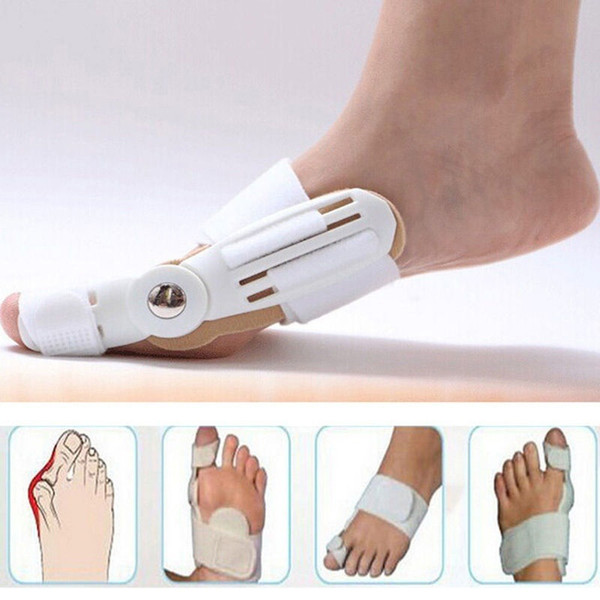 Hot Bunion Splint Corrector Hallux Valgus Straightener Toe Separator Pain Relief (Color: White)