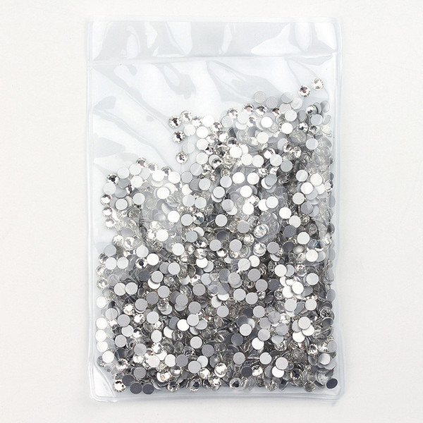 1440pcs Flat Back Nail Art Rhinestones Glitter Diamond Gems 3D Tips DIY Decor