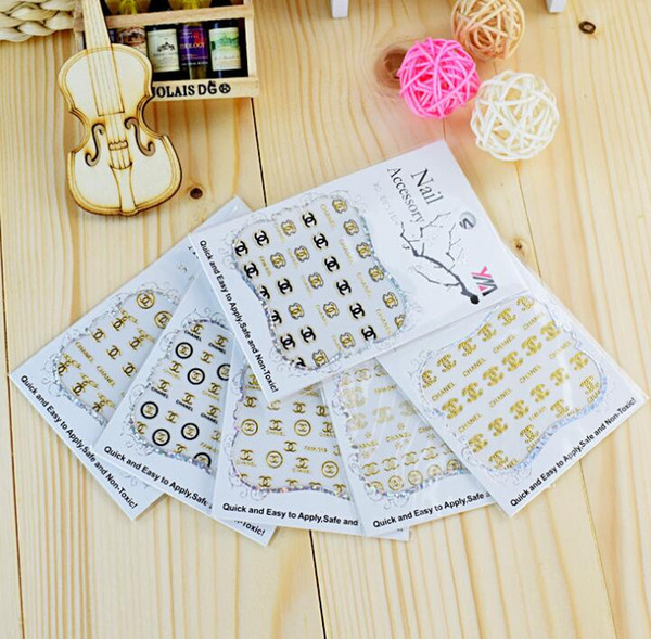 DIY Logo 3D Nail Sticker Self-adhesive DIY Sticker Decals Tips Manicure Nail Art Decals Nail Stickers Manicure DIY Art Sticker LJJK1636