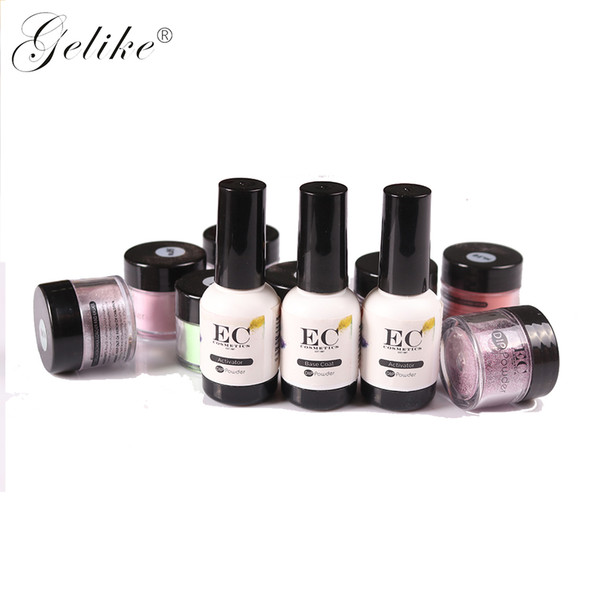 Gelike Dip Powder Purple Nail Glitter Set Manicure Art Decorations Kit Polish Acrylic Salon