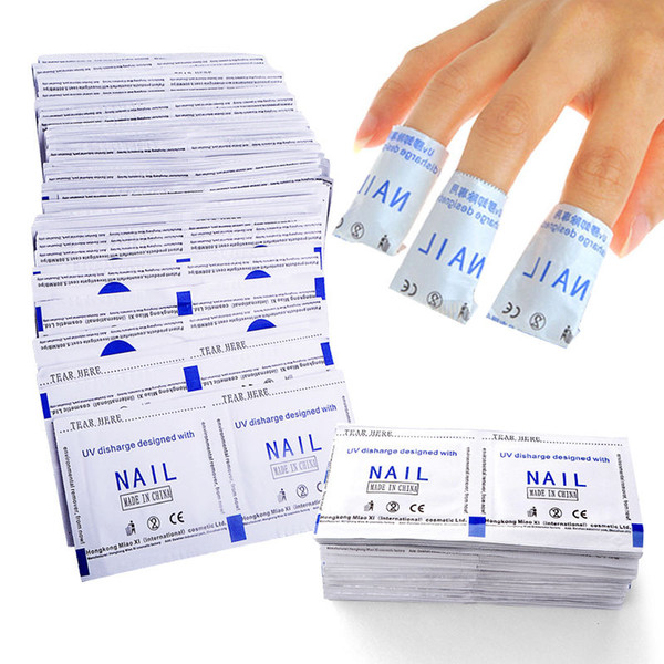 Nail Polish Remover Foil Wraps Set Gel Polish Acetone Pad Foil Nail Art Cleaner 200pcs/pack