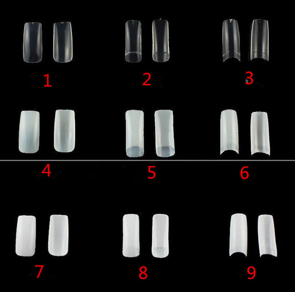 Supernova sale 500 pcs/lot White French Acrylic False Half Nails Tips Manicure Salon Nail Art Tips