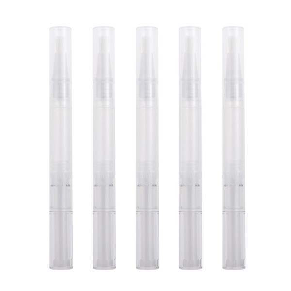 10pcs 3ml Transparent Twist Pens Empty Nail Oil Pen with Brush Tip Cosmetic Container Applicators  Tube