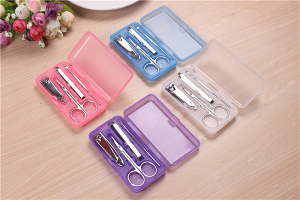 Stainless steel nail tool kit plastic box nail 4 pieces