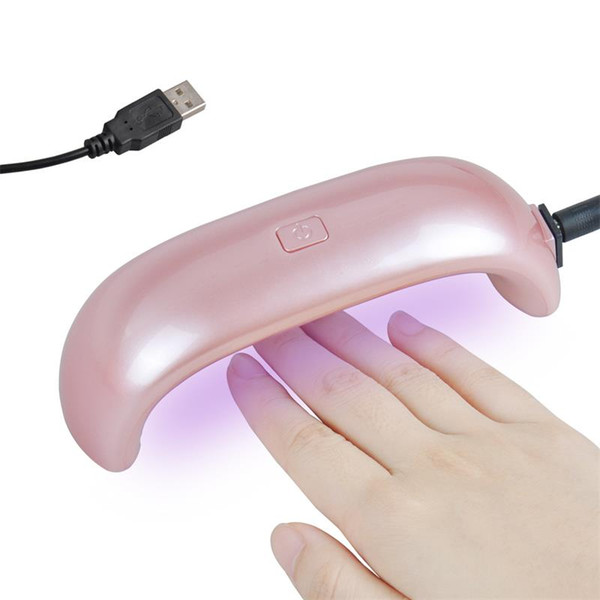 Mini USB 9W 3 LED Nail Dryer Curing Lamp Machine Gel Nail Polish Powerful Lamp Light Nail Polish Fast Dry Colors drop ship