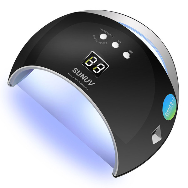 SUN6 48W Nail Dryer New Style Portable UV Lamp For Drying Unique Low Heat Model Double Power Fast Manicure Colorful Lamp