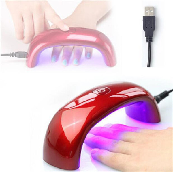 Best selling mini USB 9W 3 LED UV nail dryer curing light machine gel nail polish quick dryer SZ309