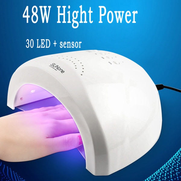 24w/48W AUTO LED UV Lamp Light Bulb Dry Automatic sensor 48w Dryer 5/30/60S for ALL UV Gel LED Polish Nail Art Manicure Pedicure NA372