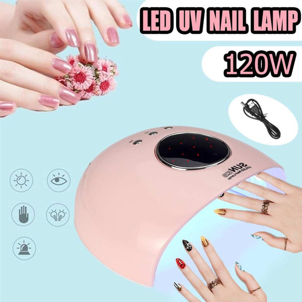 LIDDY SUN X28 120W UV 12 LED Lamp Nail Dryers Polish Glue Lamp Gels Nail Dryer Light Timing Phototherapy Machine Tools