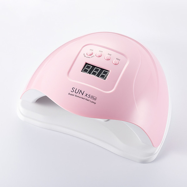 SUN X5 Plus UV LED Nail Dryers For Gel Varnish 4 Timing LCD Nails Ice Lamps Pink White 80/110W