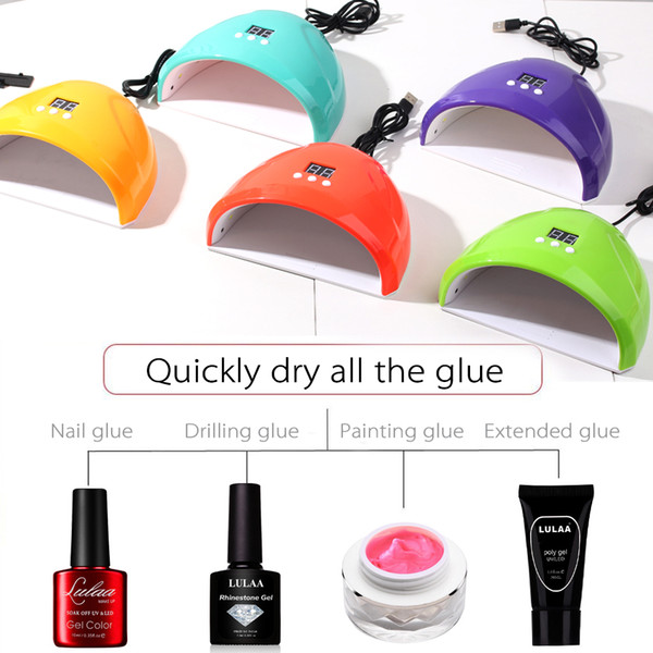 Makeup Nail Dryer For Nail Led Uv Lamp Manicure Light Machine 36w Mini Usb Power Nail Lamp Drying For Gel Varnish Manicure Tools