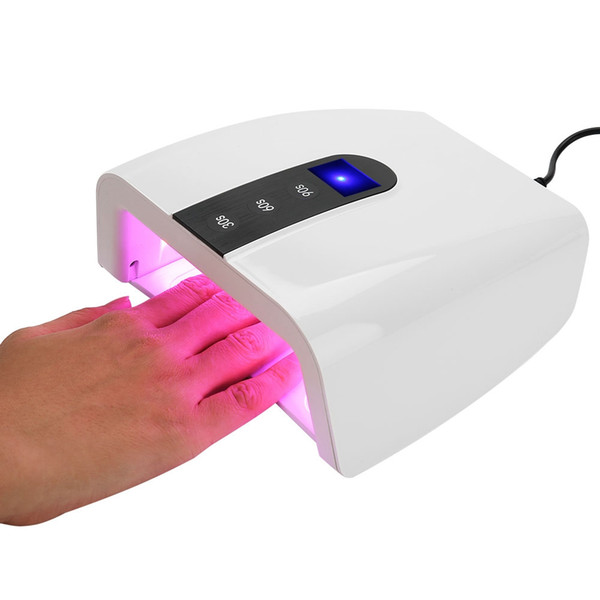 36W LED Nail Lamp Portable Red Light Whitening Manicure Nail Art Dryer Auto Timer Perfect Thumb Solution Manicure Tool EU US