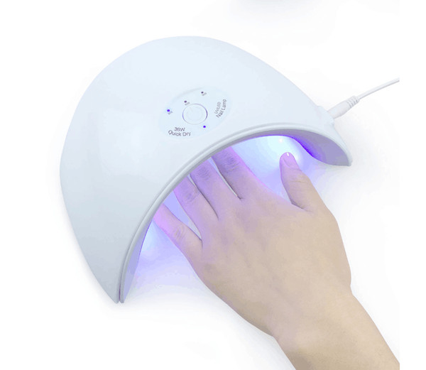 Newest 36W UV Led Lamp Nail Dryer For All Types Gel 12 Leds UV Lamp for Nail Machine Curing 30s/60s/120s Timer USB Connector