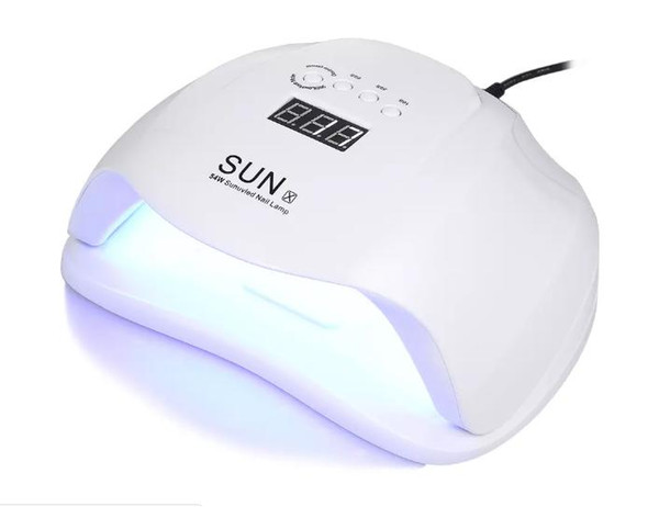 SUN X 54W LED Nail Lamp Sensor Nail Dryers UV Lamp Manicure Quick Dry Nail Dryer Gel Polish for Curing Lamp Equipment 5pcs