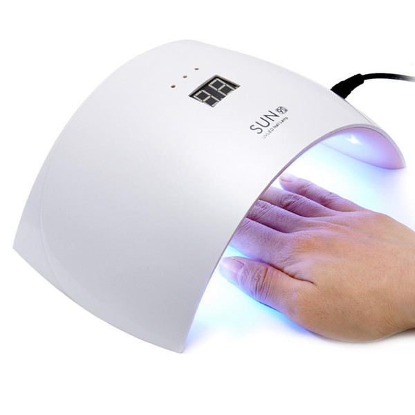 24W LED Nail Lamp UV Lamp Nail Dryer Infrared Sensor Curing Art Tool for UV LED Gel Machine 30s/60s 50000hrs US/EU plug