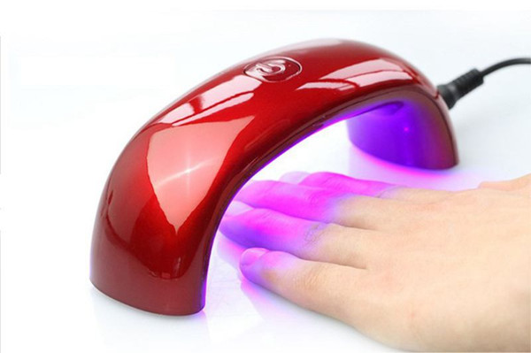 DHL Nail Dryers 9W LED Mini Portable Curing Lamp Rainbow Shaped Machine for UV Gel Nail Polish Nail Art Tools Mini Nail Dryer