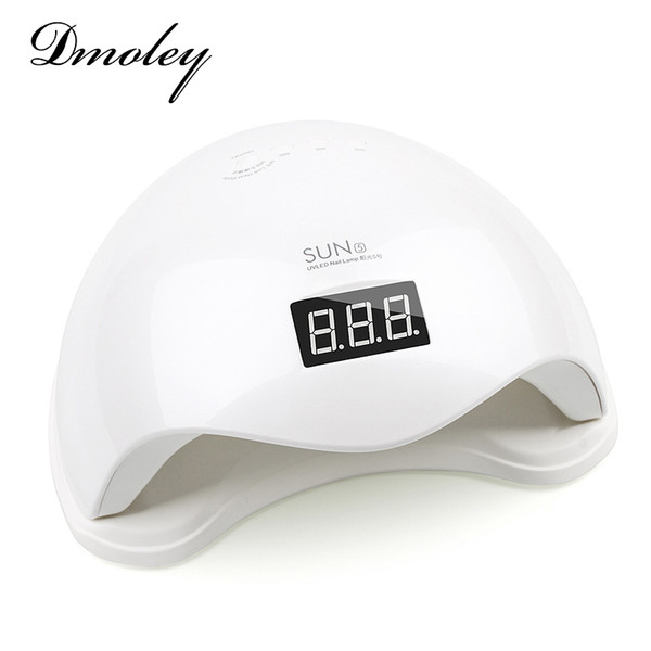 Wholesale- Dmoley 48W UV LED Lamp Nail Dryer SUN5 Nail Lamp With LCD Display Auto Sensor Manicure Machine for Curing UV Gel Polish 2 Mode