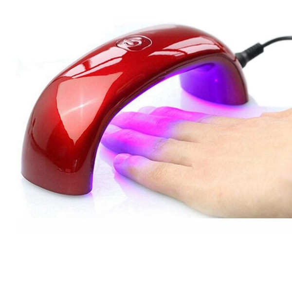 9W USB LED Lamp for Nail Dryer Mini Nail Lamp Rainbow Shaped Curing for UV Gel Polish Nail Art