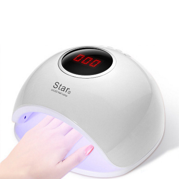 72W New UV LED Lamp For Nails Dryer High Power Sun Light Lamp For Manicure Smart LCD Display All Gel Polish Nail Art Tools