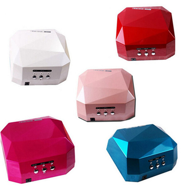 Fashion CCFL 36W LED Light Diamond Shaped Best Curing Nail Dryer Nail Art Lamp Care Machine for UV Gel Nail Polish