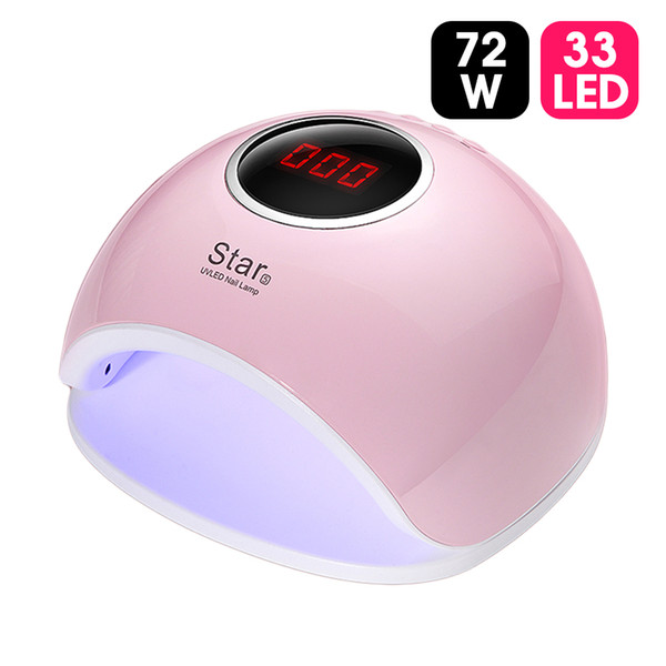 UV LED Nail Lamp For Nails Dryer Sun Light Lamp Manicure 72W Smart LCD Display For All Gel Nail Polish Nail Art Tools