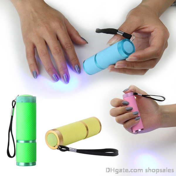 Mini Nail Dryer Mini LED Flashlight UV Lamp Portable 15s Fast Dry Nail Polish Lamp for Nail Gel Dryer Curing Lamp Dryer Cure