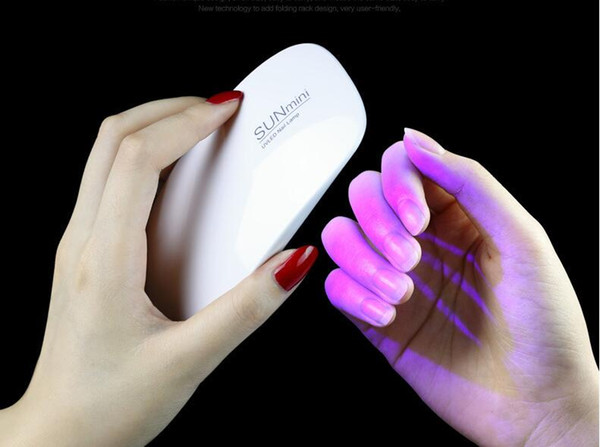 SUNUV SUNmini 6w UV LED lamp nail dryer Gel Nail Polish Dryer Portable USB Cable for prime home use 45s/60s Timer Setting