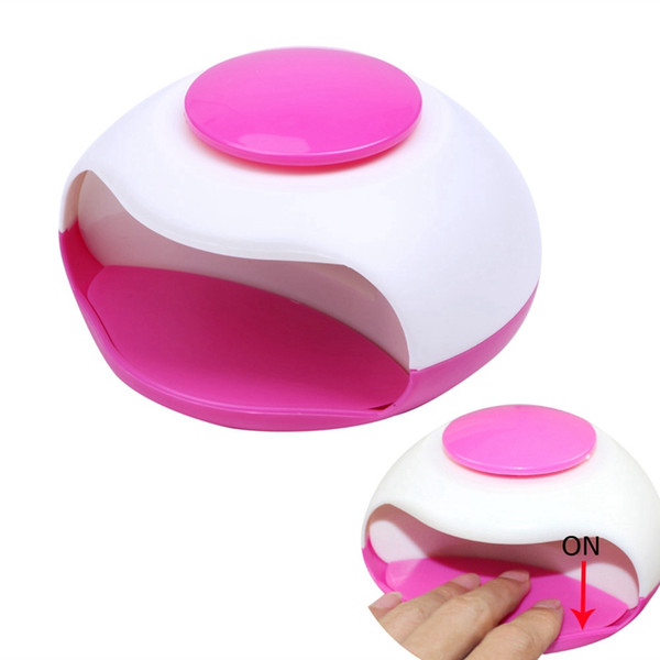 Portable Mini Nail Dryer Battery Powered Hand Finger Toe Nail Art Gel Tip Polish Dryer Blower Fan Nail Gel Cure Manicure Tool