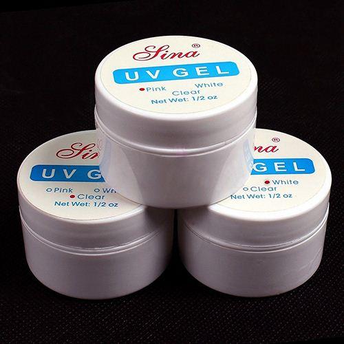 3 Color Clear White Pink Nail Art Primer Base UV Gel Top Coat Builder Tips Decor 8VY8