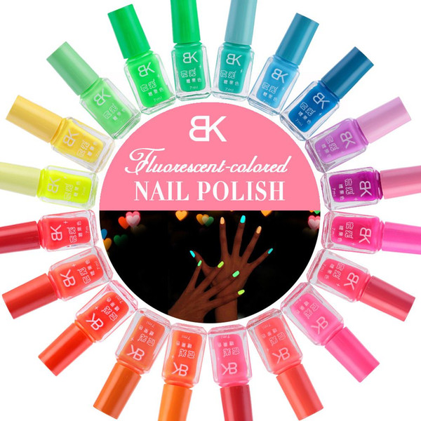 20 Styles 7 ml Luminous Nail Polish UV Candy Color Shimmer Multi-color Fluorescent Gloss Lacquer Varnish Art Nail Polish