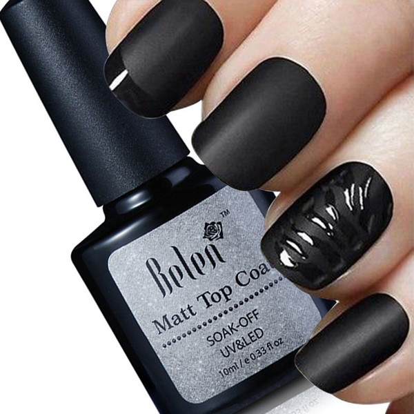 Belen 10ml Cleaning Matt Top Coat Matt Lacquer Gel Nail Polish Matte Nail Primer Layer Varnish Matte Top Gel Polish Nail Varnish